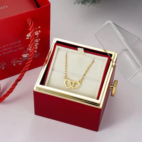 Original Preserved Rose Box & Premium Necklace
