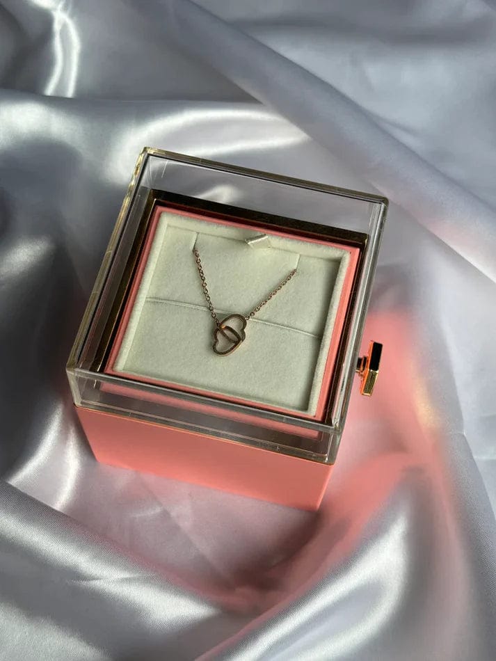 Original Preserved Rose Box & Premium Necklace