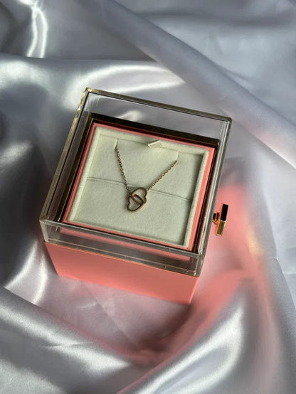 Original Preserved Rose Box & Premium Necklace