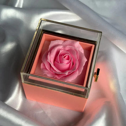 Original Preserved Rose Box & Premium Necklace